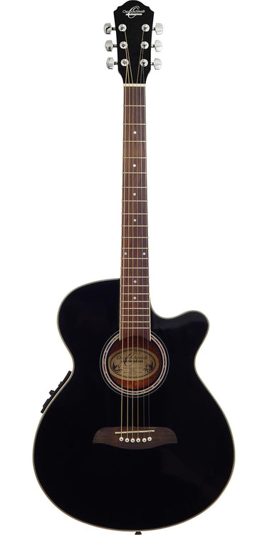 Guitarra Electroacustica Oscar Schmidt OG8CE Folk Negra
